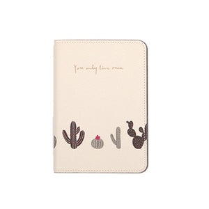OSWEGO Cute Printing  Women Passport Holder PU Leather Card holder Travel Passport Cover